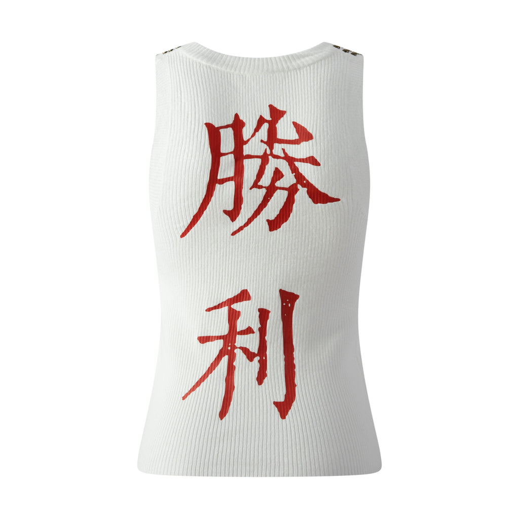 KNIT TANK W "victory"